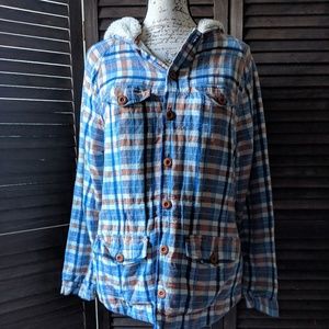 Ace & Jig Plaid Linen-Blend Jacket-S